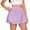 Purple, variant on Kukoosong Girls' Bubble Skorts with Pockets, High Waist Ruffle Athletic Skirt, Loose Fit Balloon Shorts for Tennis Golf, Workout Casual Summer Short Pants