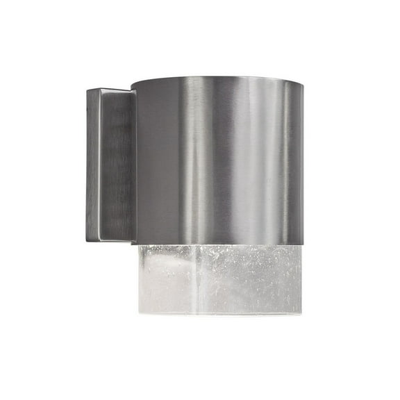 Forte Lighting 1153-01 1 Light 7-3/4" High Outdoor Wall Sconce - Nickel