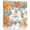 Multicolor, variant on Lily Flower Wall Art Painting on Canvas, White Orange Blooms Floral Watercolor Blue Canvas Art Home Prints Wall Art Framed Modern Artwork for Living Room Bedroom Wall Decor 8x8in