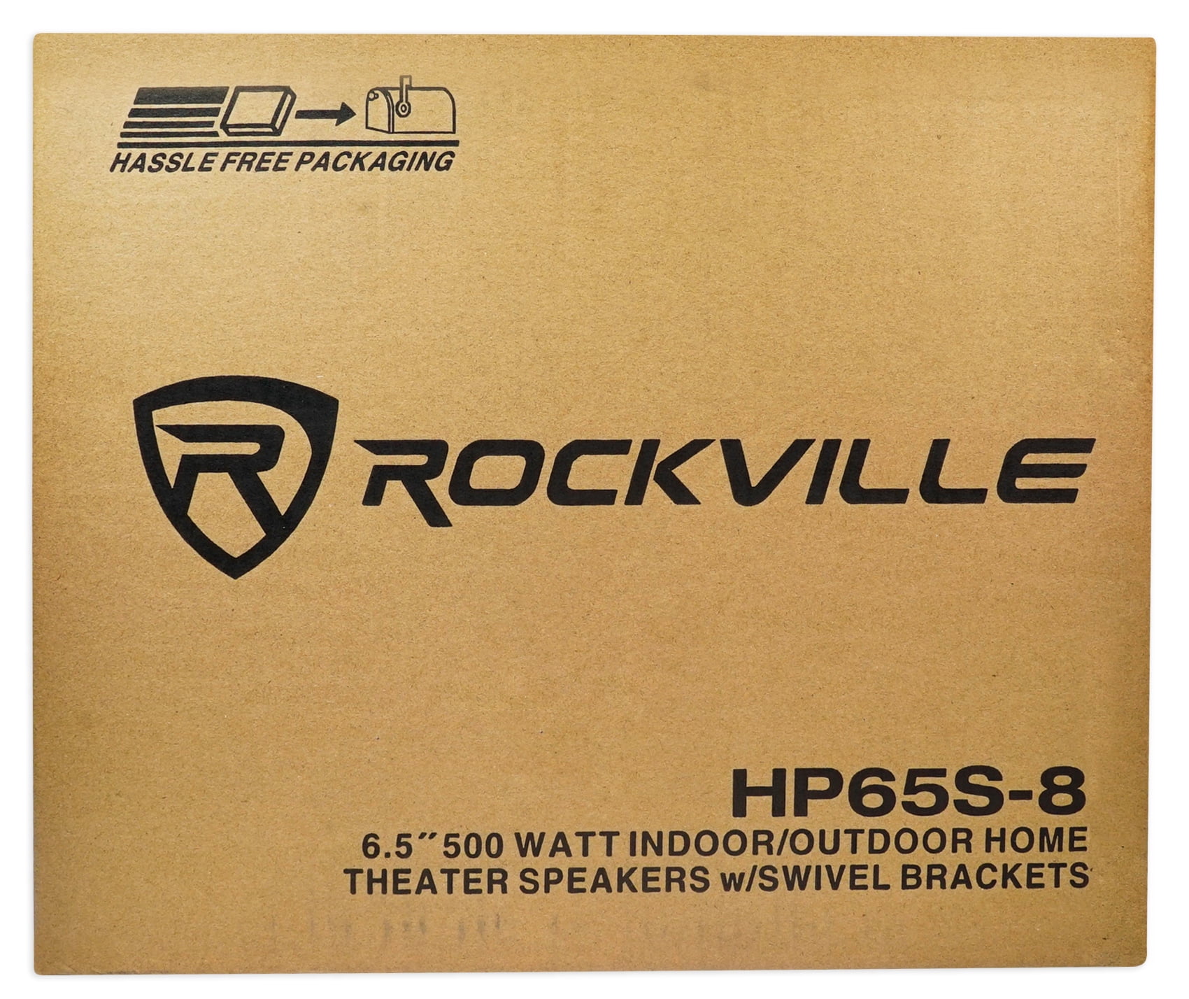 (2) Rockville HP65S-8 6.5" Outdoor Patio Backyard Speakers w/Waterproof Covers