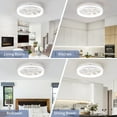 thumbnail image 3 of AGTANA 20'' Bladeless Ceiling Fans with Lights, Remote & APP Control, 3 Colors Dimmable, 6-Speeds, 3 of 12