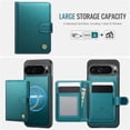 thumbnail image 3 of JEEHOOD Case For Google Pixel 9 Pro XL/10 Pro XL, RFID Blocking Compatible With MagSafe Detachable 2 In 1 Wallet With Snap fastening Card Holder,PU Leather Case,Kickstand Magnetic Protective Cover, 3 of 8