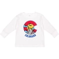 thumbnail image 3 of Inktastic Colorado Mountain Scene with Clouds and Moon Boys or Girls Long Sleeve Toddler T-Shirt, 3 of 5