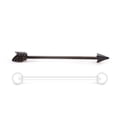 thumbnail image 3 of Industrial Barbell Arrow Design and Industrial Retainer 14G 38mm, 3 of 8