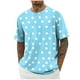 thumbnail image 1 of Camisetas de Manga Larga para Hombre de Algodón, Impresión Cuello Redondo Moda Casual Camisetas de Manga Corta para Diario Y Casual, 1 of 5