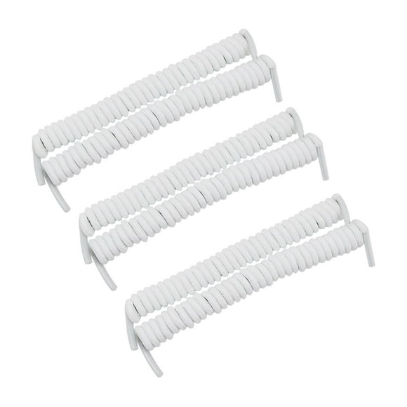 KLKCMS Lacets Bouclés Espadrilles Décontractées Lacets de Remplacement Lacets de Chaussures Sans Lacets Blanc
