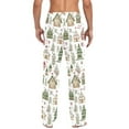 thumbnail image 4 of FORMRS Mens Pajama Pants with Pockets Sleepwear Lounge Bottoms Sizes S-2XL, Brown Christmas House, 4 of 7