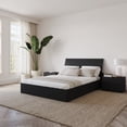 thumbnail image 4 of Nexera Ensemble de Chambre à Coucher Réversible avec Rangement, Noir, Grand Lit, 4 of 8