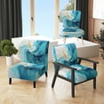 thumbnail image 1 of Designart « Azure Euphony I » Fauteuil d'Appoint Rembourré Bleu Sarcelle Azur - Fauteuil Moderne pour Chambre, 1 of 7