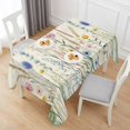 thumbnail image 6 of Spring Floral Table Cloth Waterproof Tablecloths, Summer Farmhouse Vintage Botanical Tablecloth Dining Table Cover for Kitchen Party Tabletop Outdoor, Rectangle Tablecloth 60x120 Inch, 6 of 9