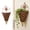 A14 B 11.8"x5.9" a, variant on 1Pcs Rattan Hanging Planter Basket, Farmhouse Cone Flower Pot Rustic Weave Herb Orchid Holder, Artificial Violet Flower Wall Basket for Garden Home Decoration Home Decor