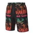 thumbnail image 5 of Kdxio Go Surfer Pattern Mens Casual Shorts - Drawstring Summer Beach Sports Shorts for Men, 5 of 9