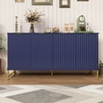 thumbnail image 4 of Boyel Living 4 Door Sideboard Cabinet, Accent Cabinet Buffet Cabinet with Storage & 2 Adjustable Shelf for Living Room (Blue), 4 of 6