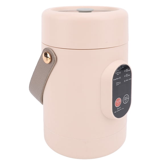 Olla Para Guisar Pequeña De Vije, Material Abs Y Silicona Calentamiento RÁPIDO FUNCIÓN DE COCOCIÓN MÚLTIPLE OLLA PARA GUISAR ROSA PORTÁTIL DE 500 W PARA Arroz, Huevos,