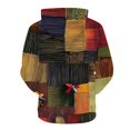 thumbnail image 3 of Sudadera con capucha para hombre, estilo empalme, estampado de movimiento, manga larga, blusa de poliéster para hombre, 3 of 3