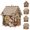 F#006, variant on Christmas Wooden House Diamond Painting Kit, Christmas DIY Pearl Art Kit Collection, 3D Wooden House with 18 Styles, Christmas Decorations Indoor, for Table Decor and Christmas Tree Hanging Use-K