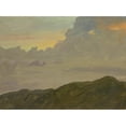 thumbnail image 2 of Frederic Edwin Church 18x14 Black Ornate Wood Framed Double Matted Museum Art Print Titled - Hilltop and Clouds (1865-66), 2 of 5