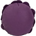 thumbnail image 4 of Fennco Styles Eva's Flower Garden Decorative Throw Pillow Case - 13 inches Round (Violet, 13" Case Only), 4 of 7