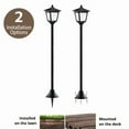 thumbnail image 3 of [Solar Lamp Post] Solar Powered 40" Vintage Street Lamp Post Lights | Outdoor Pole Lights for Patio, Lawn, Pathway, Driveway, Front/Back Door, 3 of 13