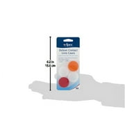 Apex Deluxe Compact Contact Lens Cases for Storage and Disinfecting, Hard and Soft Lenses, 2 Each