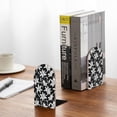 thumbnail image 5 of Pofeuu Lilies Flowers Print Large Bookend Hold Heavy Books- Wood Bookends for Heavy Books Heavy Duty Book Ends Wood Bookends for Office Desk Non-Skid, 5 of 7