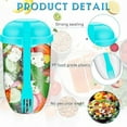 thumbnail image 3 of Fruit Salad Storage Cup With Lids and Fork,Plastic Airtight Food Storage Containers Reusable for Kitchen, Office, Party, Camping, 3 of 5