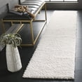 thumbnail image 2 of SAFAVIEH Tahoe Ainsley Geometric Shag Runner Rug, White, 2' x 5', 2 of 7
