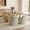 Natural, variant on ReNest Large Extendable Dining Table for 6-10 People, 78.0"-95.9" Wood Rectangular Kitchen Table with Sculptural U-Shaped Legs, Modern Farmhouse Dining Room Furniture, Gray Ash