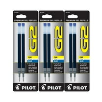 Pilot G2 Gel Ink Pen Refills for G2 Pens, Fine Point 0.7mm, Blue Ink, 6 Count