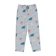thumbnail image 4 of Naloa Turtles And Shells Print Women’s Ultra-Soft Comfy Pajama Lounge Pants with Pockets & Drawstring, 4 of 8