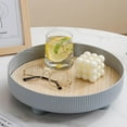 thumbnail image 2 of DOLITY European Retro Vanity Tray Dressing Table Jewelry Cosmetic Perfume Storage Key Tray Decoration Display Home Ornament Gray, 2 of 8