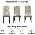 thumbnail image 5 of Dining Room Chair Covers Set of 4, Stretch Spandex Removable Washable Chair Slipcovers，Parsons Chair Slipcover for Dining Room, Restaurant, Kicthen, Hotel, 5 of 6