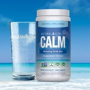 CALM Magnesium Powder Supplement | Unflavored | 16 Ounces | by Natural Vitality