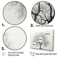 thumbnail image 3 of Designart "Monochromatic Maple Simplicity I" Tree Maple Floater Framed Canvas Prints, 3 of 5