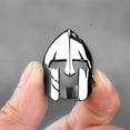 thumbnail image 2 of K-KED Spartan Warrior Mask Ring, Men's and Women's Stainless Steel Cycling Ring-silver-13, 2 of 7