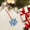 thumbnail image 6 of KLL Rose Flowers Pattern Acrylic Christmas Ornaments,1 PCS Xmas Tree Decor with Ribbon 3" Christmas Décor Christmas Pendant for Hanging on Tree & Party Favors-Hexagon, 6 of 7