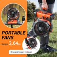 thumbnail image 5 of Camping Fan, 20000mAh Rechargeable   Outdoor Tent Fan with Light and Hook, 6 Speed, Personal USB Desk Fan for Camping, Fishing, Hurricane, Power Outage Essentials, 5 of 6