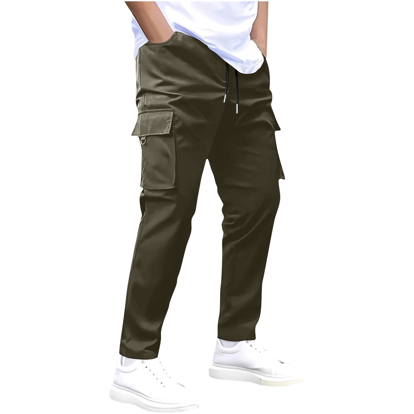 Pantalon Cargo Homme Randonnée – Séchage Rapide, 6 Poches, Stretch 4 Sens, 100% Polyester