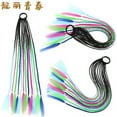 thumbnail image 1 of Nvzi-c 2 Pcs Perruques Queue de Cheval Sale pour Bande de Queue de Cheval Tressée Extensions de Cheveux Colorées pour Perruque de Postiche avec Bandes Perruques Dreadlock Perruque Colorée Perruques Colorées Fil Haute Température, 1 of 2