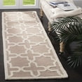 thumbnail image 3 of SAFAVIEH Cambridge Liz Geometric Wool Area Rug, Beige/Ivory, 8' x 8' Square, 3 of 10