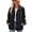 Dark Grey, variant on Women's Denim Jacket Top Long Sleeve Fashion Fall Summer Lapel Western Spring Jean Coat Comfy Streetwear Pink Large