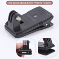 thumbnail image 4 of Para accesorios Go Pro, mochila de 360 grados, clip de liberación rápida para sombrero, soporte de abrazadera rápida para HERO5, HERO4, Session, HERO 5, 4, 3+, 3, 4 of 4