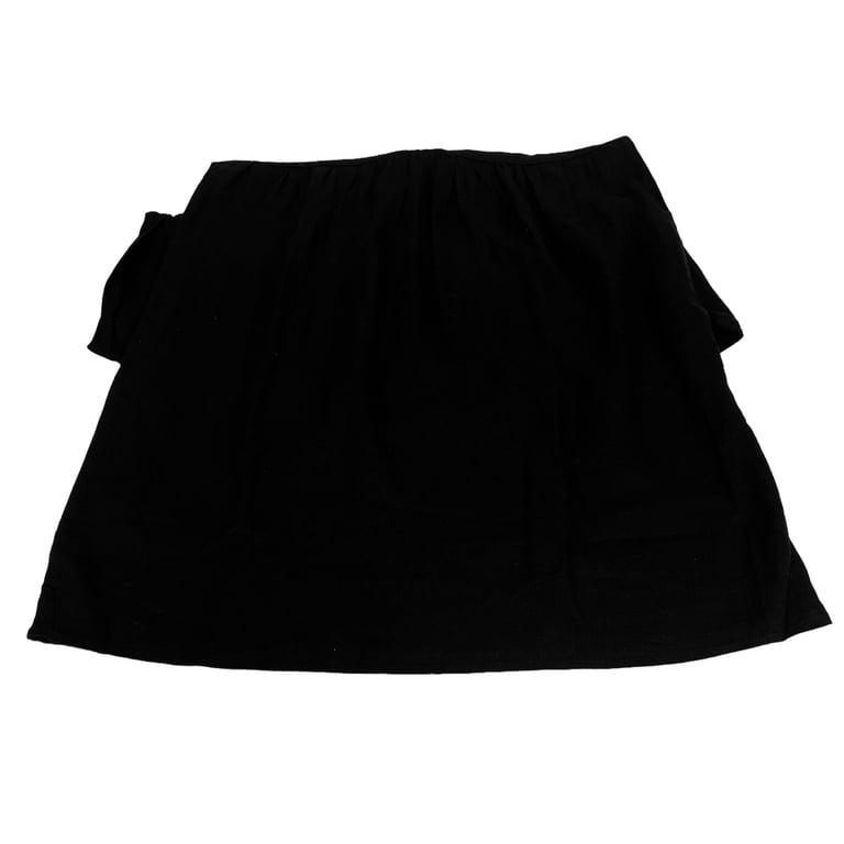 chinese dress ladies Briggs Ladies' Ruffle V-Neck Linen Blend Dress (US, Alpha, Large, Regular,  Regular, Black) at Amazon Women's Clothing store