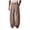Khaki, variant on COMVALUE Men's Summer Pleated Linen Wide Leg Pants Loose Fit Draped Retro Casual Trousers (Khaki, XL)
