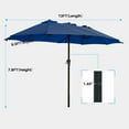 thumbnail image 6 of SUPERJARE 13ft Large Patio Umbrella, Double Sided Outdoor Umbrellas with Fade Resistant Canopy, Market Table Umbrella for Pool, Backyard, Navy Blue, 6 of 8