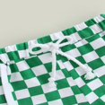 thumbnail image 4 of Girl Summer Shorts Checkerboard Tie-up Elastic Waist Short Pants, 4 of 6