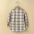thumbnail image 4 of LNMQLPDBS Kids Flannel Plaid Lapel Shirts Long Sleeve Dressy Blouse with With Two Chest Pockets Boys Button Down Shirt 2t Boys Clothes Baby Girls' Clothing for Wedding Party Going Out, 4 of 8