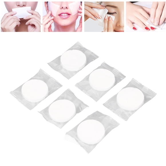 Toallas Comprimidas, 6 Piezas Práctica Toalla Comprimida Desechable Altamente Absorbente Portátil Para El Hogar