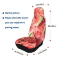 thumbnail image 4 of Xecao Refreshing Watermelon Slices Print Car Seat Cover in That Fits Most Cars, Vans, SUVs, and Trucks., 4 of 7