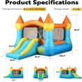 thumbnail image 5 of SPECSTAR Inflatable Bounce House Bouncer Jumping Castle with Slide 370W Air Blower for Kids Outdoor Backyard Indoor, 5 of 7